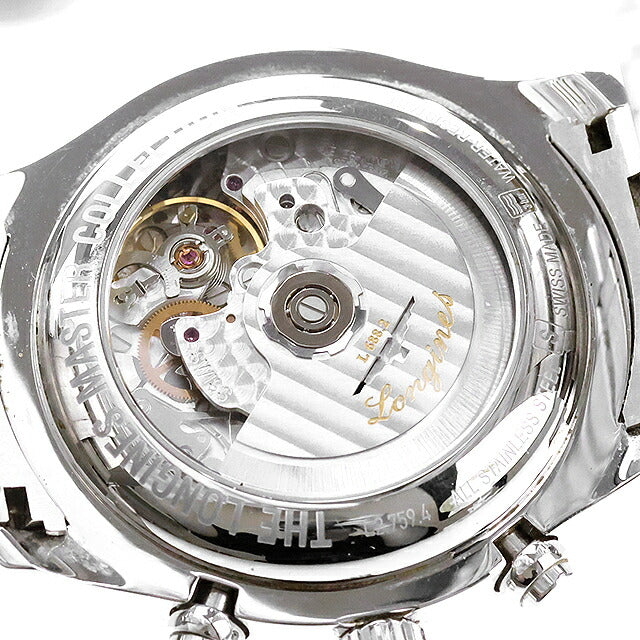 中古 ロンジン LONGINES マスターコレクション クロノグラフ L688 自動巻きクロノ L2.759.4.78.6 アナログ 腕時計 ブランド メンズ UW-LO-MC-00002