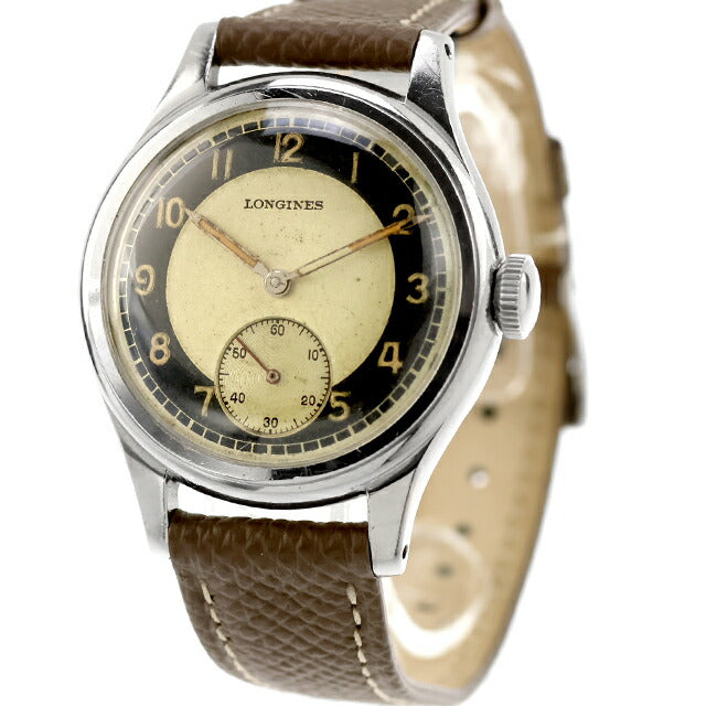 中古 OH済 ロンジン LONGINES ブルズアイ セイタケケース スモセコ セクターダイヤル Cal.12.68Z アナログ 腕時計 ブランド メンズ UW-LO-OT-00002