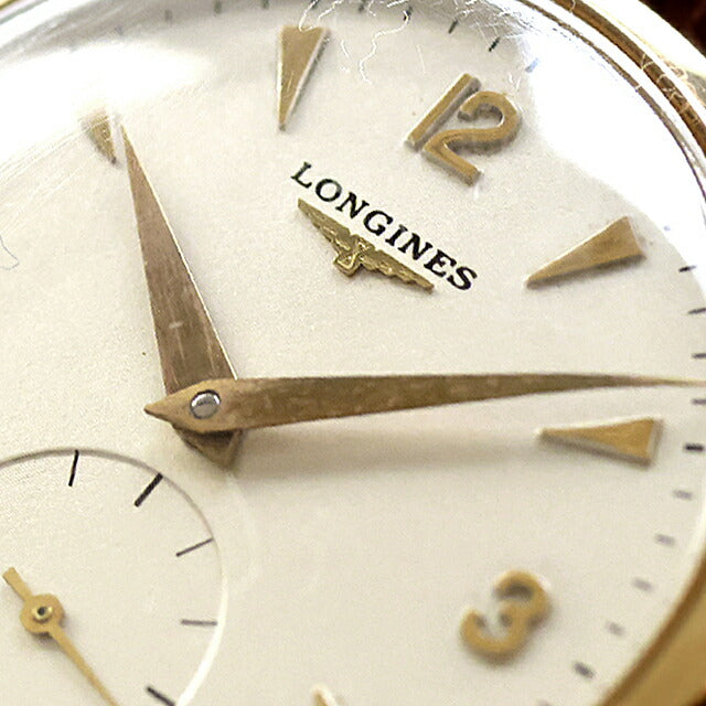 中古 美品 ロンジン LONGINES 金無垢 手巻き時計 9Kソリッドゴールド 12.68Z スモールセコンド 12.68Z アナログ 腕時計 ブランド メンズ UW-LO-OT-00005