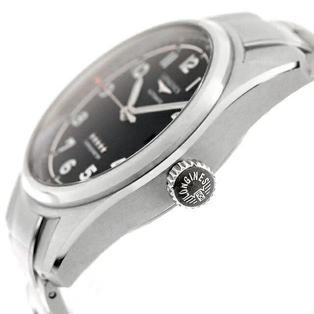 中古 美品 ロンジン LONGINES スピリット プレミアムモデル クロノメーター アナログ 腕時計 ブランド メンズ ブラック UW-LO-SP-00001