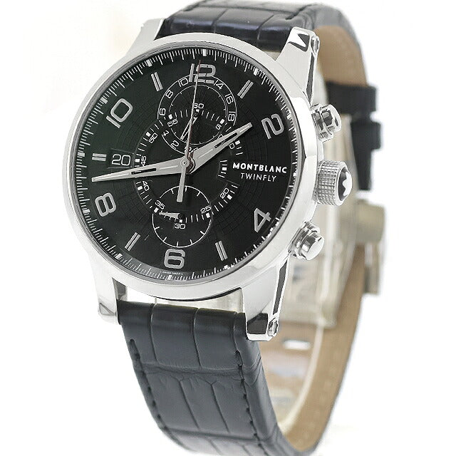 中古 OH済 モンブラウン Montblanc タイムウォーカー ツインフライ MB LL100 フライバッククロノグラフ 同軸積算計 105077 アナログ 腕時計 ブランド メンズ UW-MB-TW-00001