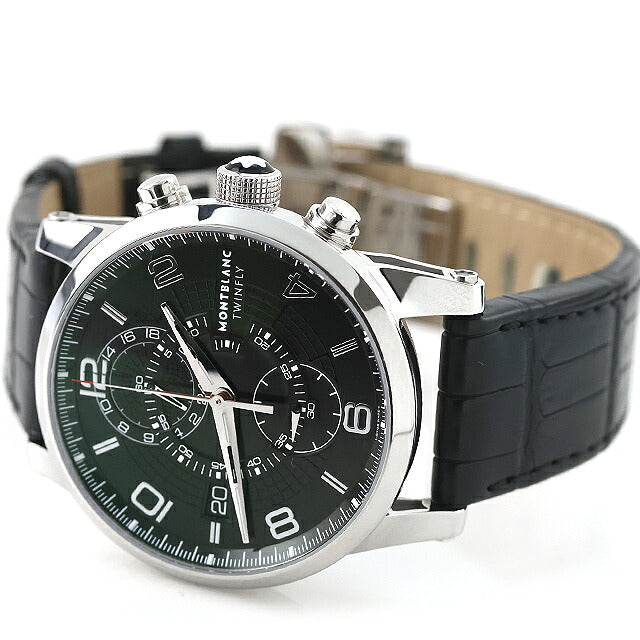 中古 OH済 モンブラウン Montblanc タイムウォーカー ツインフライ MB LL100 フライバッククロノグラフ 同軸積算計 105077 アナログ 腕時計 ブランド メンズ UW-MB-TW-00001