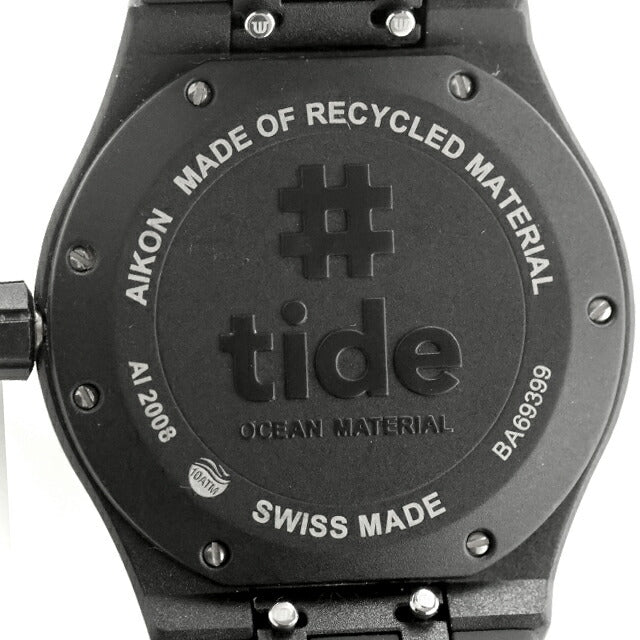 中古 美品 モーリスラクロア MAURICE LACROIX アイコン タイド 海洋プラスチック再生 サステナブル AI2008-00000-300-0 腕時計 メンズ UW-ML-AI-00002