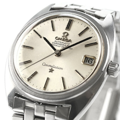 Used OMEGA Constellation C Line Early Model Genuine Bracelet Gerald Genta Cal.564 168.017 Analog Watch Brand Men&