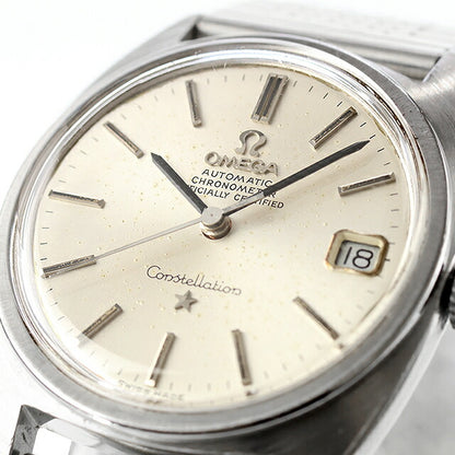 中古 オメガ OMEGA コンステレーション Cライン 前期型 ジェラルドジェンタ WGベゼル 168.017 アナログ 腕時計 ブランド メンズ シルバー UW-OM-CS-00004
