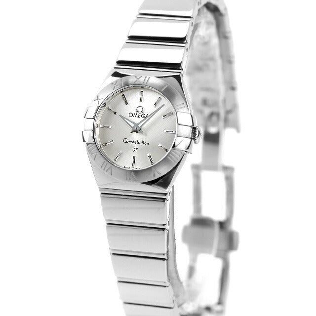 Used OMEGA Constellation Polished 24mm Double Eagle 123.10.24.60.02.001 Analog Watch Brand Ladies UW-OM-CS-00005