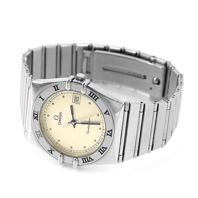 中古 ジャンク 稼働品 オメガ OMEGA コンステレーション マンハッタン 青針 リューズ固着 396.1076 アナログ 腕時計 ブランド メンズ UW-OM-CS-00009