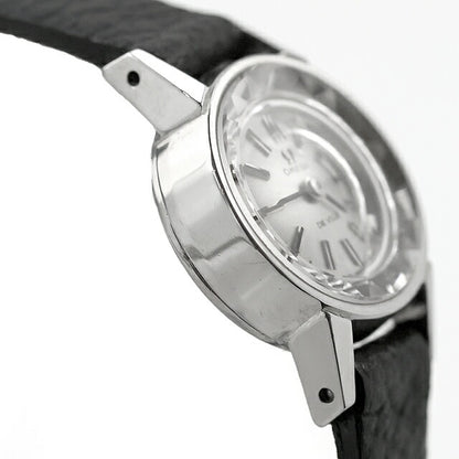 Used Omega OMEGA De Ville Antique Manual Winding Cocktail Watch Analog Watch Brand Ladies Silver Black UW-OM-DV-00004