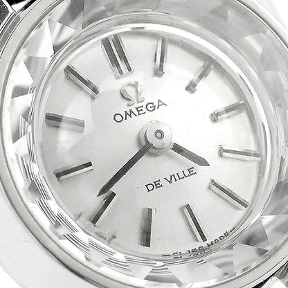 Used Omega OMEGA De Ville Antique Manual Winding Cocktail Watch Analog Watch Brand Ladies Silver Black UW-OM-DV-00004