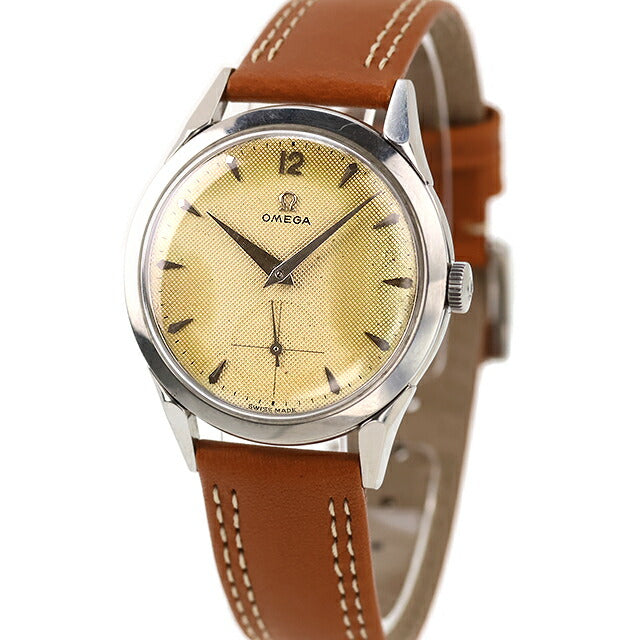 中古 オメガ OMEGA 30mmキャリバー Cal.266 赤金 ヴィンテージ ファンシーラグ Cal.266 アナログ 腕時計 ブランド メンズ ベージュ ブラウン UW-OM-OT-00002