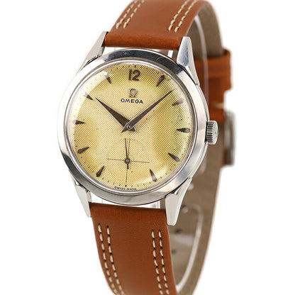 中古 オメガ OMEGA 30mmキャリバー Cal.266 赤金 ヴィンテージ ファンシーラグ Cal.266 アナログ 腕時計 ブランド メンズ ベージュ ブラウン UW-OM-OT-00002