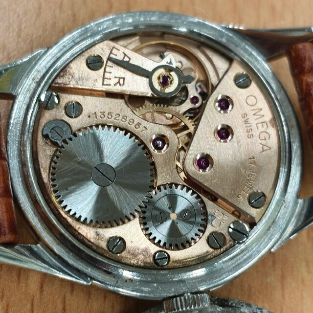 中古 オメガ OMEGA 30mmキャリバー Cal.266 赤金 ヴィンテージ