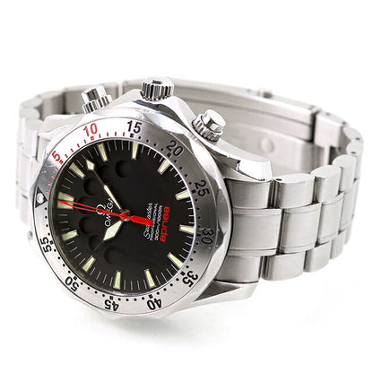 Used OMEGA Seamaster Apnea Mayor 300 Countdown Chronograph 2595.50 Analog Watch Brand Men&