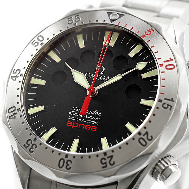 Used OMEGA Seamaster Apnea Mayor 300 Countdown Chronograph 2595.50 Analog Watch Brand Men&