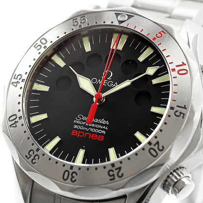 Used OMEGA Seamaster Apnea Mayor 300 Countdown Chronograph 2595.50 Analog Watch Brand Men&