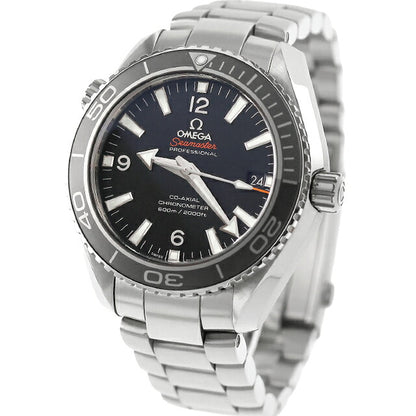 中古 美品 オメガ OMEGA シーマスター プラネットオーシャン 600m コーアクシャル アナログ 腕時計 ブランド メンズ ブラック UW-OM-SM-00013