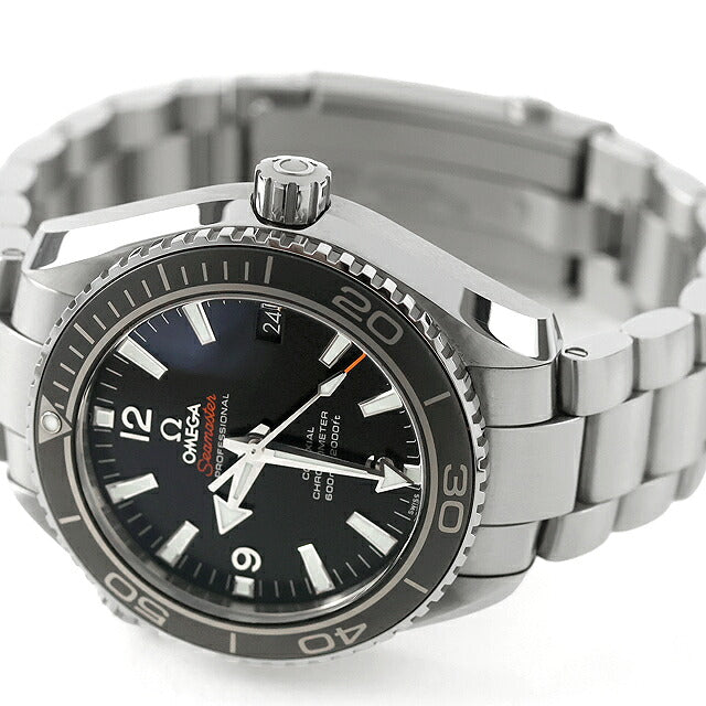 中古 美品 オメガ OMEGA シーマスター プラネットオーシャン 600m コーアクシャル アナログ 腕時計 ブランド メンズ ブラック UW-OM-SM-00013