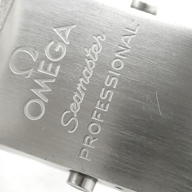 中古 仕上げ済 オメガ OMEGA シーマスター プロフェッショナル 300m ミッドサイズ K18WGベゼル アナログ 腕時計 ブランド メンズ ブラック UW-OM-SM-00014