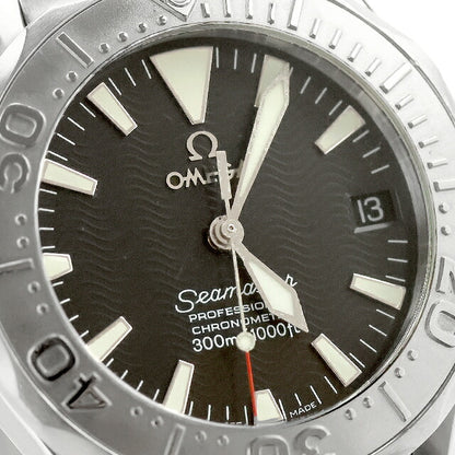 中古 仕上げ済 オメガ OMEGA シーマスター プロフェッショナル 300m ミッドサイズ K18WGベゼル アナログ 腕時計 ブランド メンズ ブラック UW-OM-SM-00014