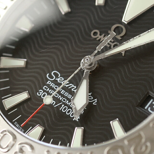 中古 仕上げ済 オメガ OMEGA シーマスター プロフェッショナル 300m ミッドサイズ K18WGベゼル アナログ 腕時計 ブランド メンズ ブラック UW-OM-SM-00014