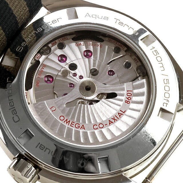中古 オメガ OMEGA シーマスター アクアテラ 150M コーアクシャル アニュアルカレンダー 永年カレンダー NATO 231.13.43.22.06.001 腕時計 メンズ UW-OM-SM-00016