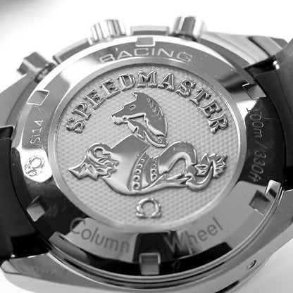中古 美品 オメガ OMEGA スピードマスター レーシング 40mm ラバーストラップ 自動巻クロノ 326.32.40.50.01.001 アナログ 腕時計 メンズ UW-OM-SP-00003