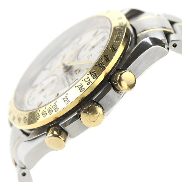 Used OMEGA Speedmaster Date K18YG combination chronograph buckle logo missing 3313.30 analog watch brand men&