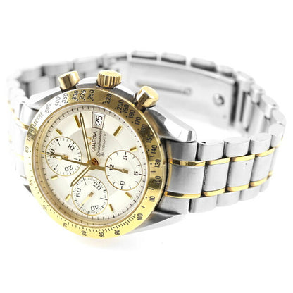 Used OMEGA Speedmaster Date K18YG combination chronograph buckle logo missing 3313.30 analog watch brand men&