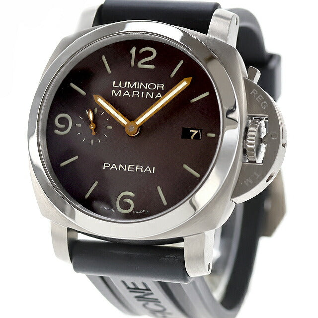 中古 オフィチーネ・パネライ OFFICINE PANERAI ルミノール マリーナ 1950 3DAYS チタニオ 工具・替えベルト付属 PAM00351 腕時計 ブランド UW-OP-LM-00001