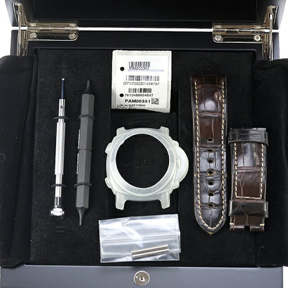 中古 オフィチーネ・パネライ OFFICINE PANERAI ルミノール マリーナ 1950 3DAYS チタニオ 工具・替えベルト付属 PAM00351 腕時計 ブランド UW-OP-LM-00001