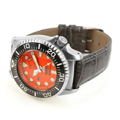 中古 オリエント ORIENT 300m飽和潜水用 ダイバーズ 社外ベルト WV0051EL アナログ 腕時計 ブランド メンズ オレンジ UW-OR-OT-00008