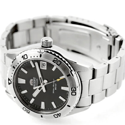 中古 美品 オリエント ORIENT スポーツ マコ MAKO 40 ソリッドベゼル RN-AC0Q01B アナログ 腕時計 ブランド メンズ ブラック 黒 UW-OR-OT-00011