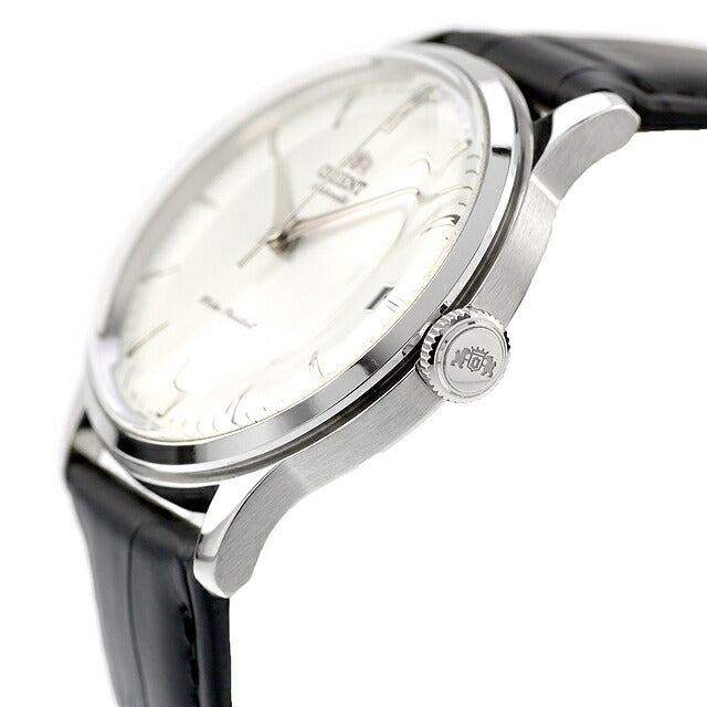 中古 美品 オリエント ORIENT バンビーノ 36mm ストア限定モデル Bambino RN-AC0M03S アナログ 腕時計 ブランド メンズ シルバー ブラック UW-OR-OT-00012