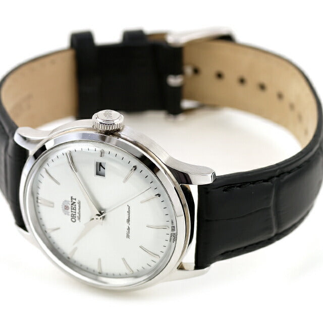 中古 美品 オリエント ORIENT バンビーノ 36mm ストア限定モデル Bambino RN-AC0M03S アナログ 腕時計 ブランド メンズ シルバー ブラック UW-OR-OT-00012