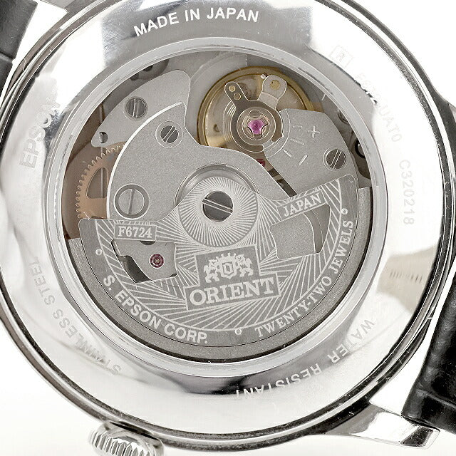 中古 美品 オリエント ORIENT バンビーノ 36mm ストア限定モデル Bambino RN-AC0M03S アナログ 腕時計 ブランド メンズ シルバー ブラック UW-OR-OT-00012