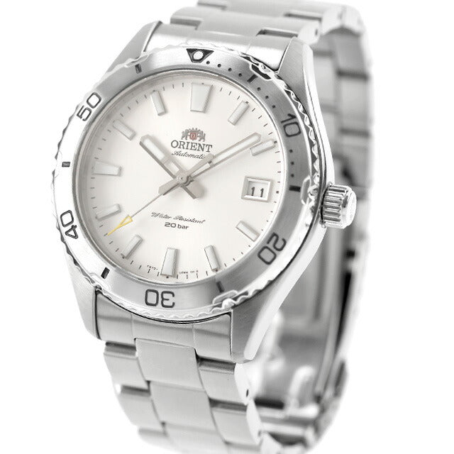 中古 美品 オリエント ORIENT スポーツ MAKO マコ 自動巻き ソリッドベゼル 機械式 RN-AC0Q03S アナログ 腕時計 ブランド メンズ ホワイト UW-OR-OT-00020
