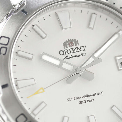 中古 美品 オリエント ORIENT スポーツ MAKO マコ 自動巻き ソリッドベゼル 機械式 RN-AC0Q03S アナログ 腕時計 ブランド メンズ ホワイト UW-OR-OT-00020