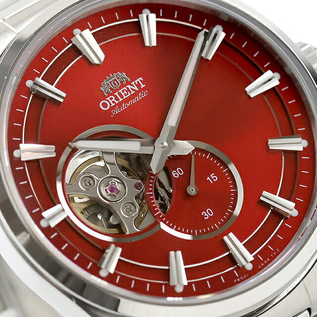 Used Orient ORIENT Contemporary Semi-skeleton Red Orient Stretto Open Heart RN-AR0010R Analog Watch UW-OR-OT-00025