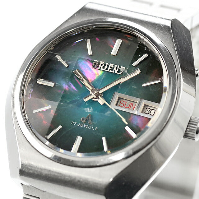 中古 OH済 オリエント ORIENT クロノエース メキシカン シェルダイヤル