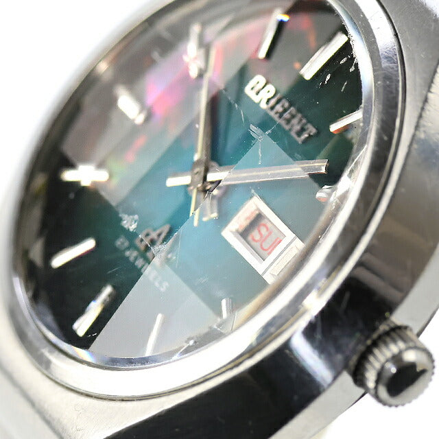 中古 OH済 オリエント ORIENT クロノエース メキシカン シェルダイヤル 