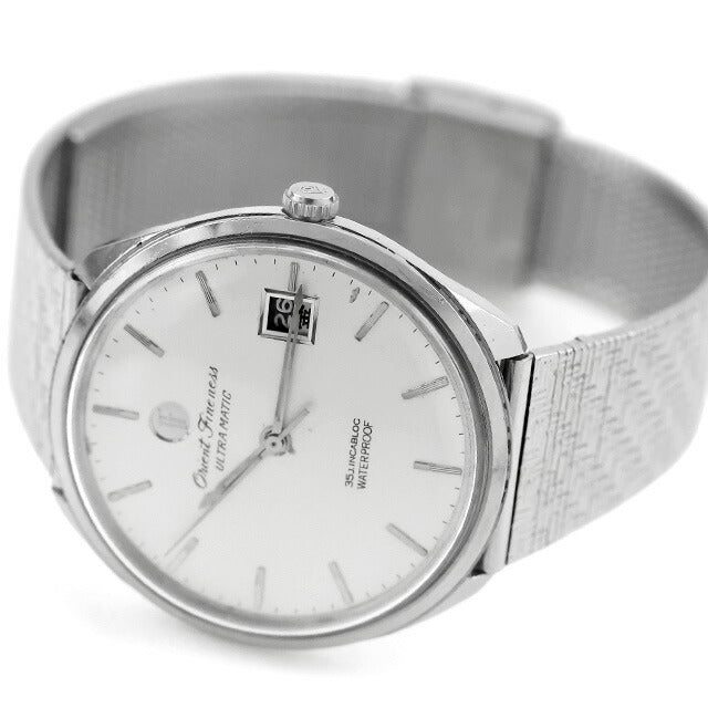 中古 OH済 オリエント ORIENT ファイネス ウルトラマチック デイデイト 