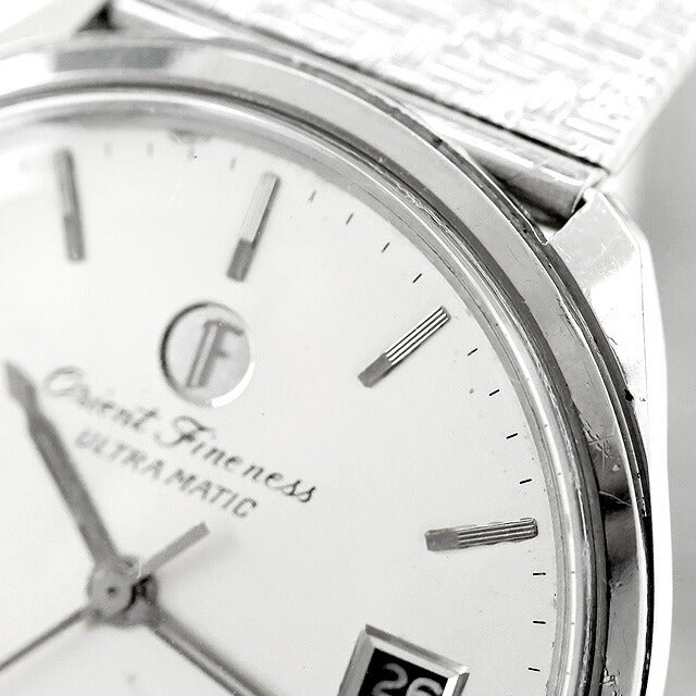 Used Overhauled Orient Finesse Ultramatic Day Date 35 Stone 012402 Analog Watch Brand Men&