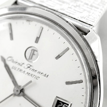 Used Overhauled Orient Finesse Ultramatic Day Date 35 Stone 012402 Analog Watch Brand Men&