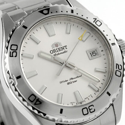 中古 美品 オリエント ORIENT マコ 40 ダイバーデザイン アナログ 腕時計 ブランド メンズ ホワイト UW-OR-OT-00031