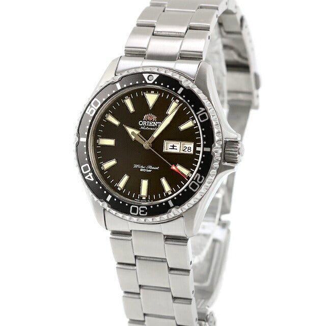 中古 オリエント ORIENT スポーツ マコ3 カマス ダイバーズデザイン デイデイト RN-AA0001B アナログ 腕時計 ブランド メンズ ブラック UW-OR-OT-00032