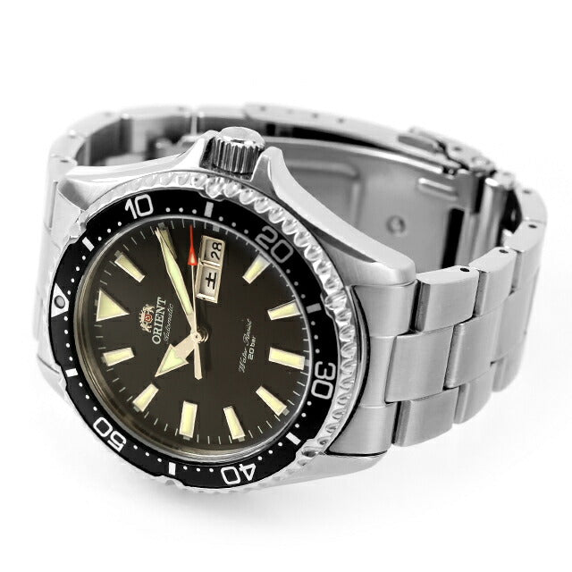 中古 オリエント ORIENT スポーツ マコ3 カマス ダイバーズデザイン デイデイト RN-AA0001B アナログ 腕時計 ブランド メンズ ブラック UW-OR-OT-00032