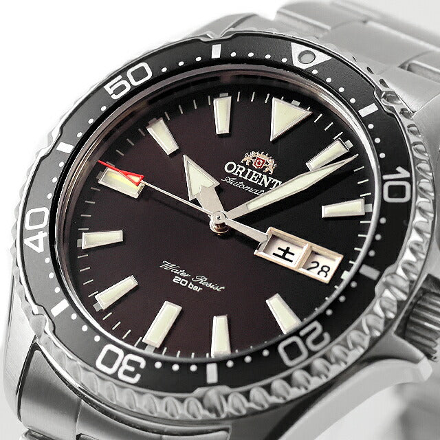 中古 オリエント ORIENT スポーツ マコ3 カマス ダイバーズデザイン デイデイト RN-AA0001B アナログ 腕時計 ブランド メンズ ブラック UW-OR-OT-00032