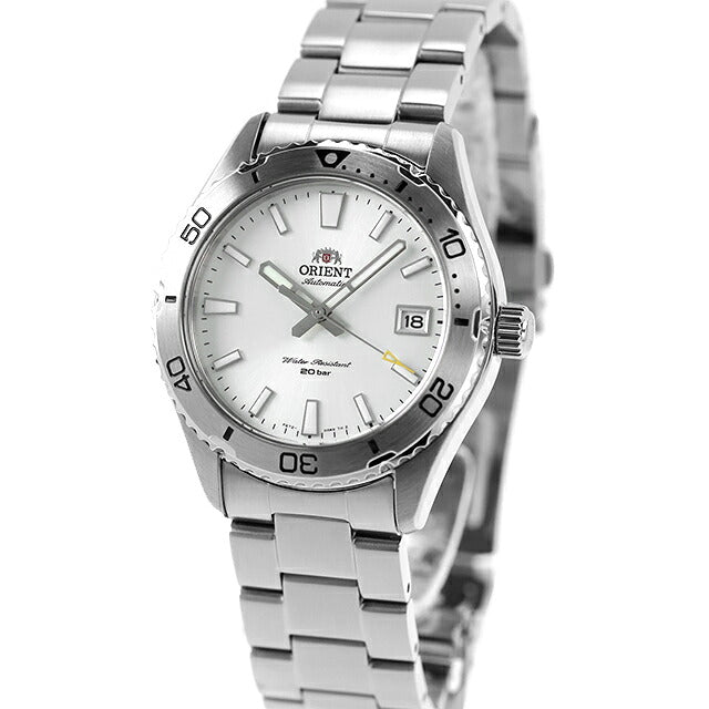 中古 美品 オリエント ORIENT マコ 40 ダイバーデザイン RN-AC0Q03S アナログ 腕時計 ブランド メンズ シルバー UW-OR-OT-00035