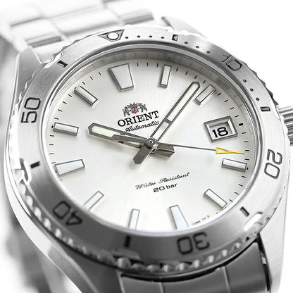 中古 美品 オリエント ORIENT マコ 40 ダイバーデザイン RN-AC0Q03S アナログ 腕時計 ブランド メンズ シルバー UW-OR-OT-00035