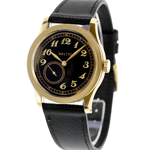 中古 超美品 バルティック BALTIC バルチック マイクロローター MR01 PVD ブレゲ数字 スモセコ mr01blackgold 腕時計 ブランド メンズ UW-OTH-00049